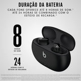 Beats Studio Buds: Audífonos in-Ear inalámbricos de Verdad con cancelación de Ruido – Audífonos Resistentes al Sudor, compatibles con Apple y Android, Bluetooth Class 1, micrófono Integrado – Negro