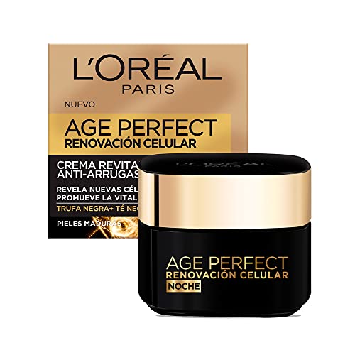 L'Oréal Paris Crema De Noche Anti-Arrugas Age Perfect Renovación Celular, 50ml