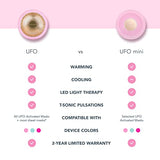 FOREO UFO Mini Smart Mask Tratamiento Dispositivo, Mascarilla Cara en sólo 90 segundos, tratamiento facial máscara con Termo/LED Luz Terapia y Pulsación Sónica, Dedicado Smartphone App, Rosado Perla