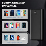 Power Bank 20000mAh Batería Externa Carga Rápida 20 W PD Con Pantalla LED Cargador Portátil con Cable Tipo C 3 Salidads USB de Alta Velocidad Compatible para iPhone 13 Samsung Xiaomi Huawei iPad Tableta[2022 Versión] Muy adecuado para regalar