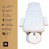 Cama Camilla para Masajes Mesa para Tatuar Portatil 250 Kilos Plegable Profesional Tatto Masaje Camillas con Estuche Bolsa Transportadora Blanco