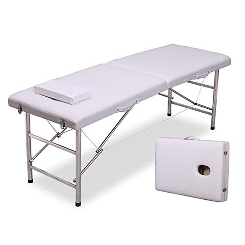 Cama De Masaje, Cama De Belleza con Reposacabezas Barras Paralelas Plegable Cama Portátil para Tatuajes En El Hogar, 6 Colores Mesa de Masaje (Color : C)