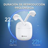 1 Hora Audífonos Inalámbricos, Audífonos Bluetooth 5.1 Auriculares con Microfono, Audifonos Inalambricos Compatible para iPhone Samsung Huawei Xiaomi Laptop para Correr Escuchar Música Videos