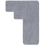 Juego de Toallas de baño de Microfibra Felpa y antipelusa - Secado rápido - Pack de 6 (Gris)