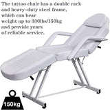 Camilla de Masaje Ajustable Cama de Masaje, Cama Facial de Masaje Silla de Mesa Ajustable Beauty SPA Salon Belleza de Tatuaje, Facial Convertible de 3 Secciones para SPA y Salón