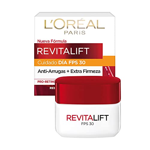 L'Oréal Paris Crema De Día FPS 30 Anti-Arrugas Revitalift, 50ml