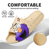 Pantuflas de almohada unisex para mujeres y hombres, cómodas de EVA, súper suaves de secado rápido, sandalias ligeras de verano para masaje de spa para parejas adultas, interiores y exteriores, Azul / Patchwork, 11.5 Women/10.5 Men