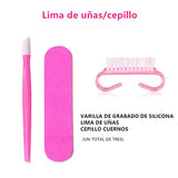 Lámpara Led Uñas UV, Curado de Esmalte de Gel Lámpara Secador de Uñas de Temporización, Taladro Eléctrico Para Uñas con Cepillo de Gel Para Uñas, con Herramientas Profesionales de Arte de Uñas Para Manicura/Pedicura Nail Art en el Hogar (Blanco)