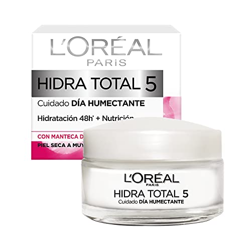 L'Oréal Paris Crema Humectante, Piel seca a muy seca, Hidra-Total 5, 50ml