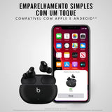 Beats Studio Buds: Audífonos in-Ear inalámbricos de Verdad con cancelación de Ruido – Audífonos Resistentes al Sudor, compatibles con Apple y Android, Bluetooth Class 1, micrófono Integrado – Negro