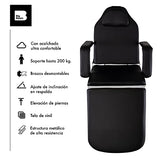 Sillon Camilla para Pestanas Cama para Faciales Ajustable Silla Cama para Masajes Profesional Cama Portatil Reclinable para Masaje Facial Big Room - Negro