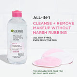 Garnier SkinActive Micellar Cleansing Water, For All Skin Types, 13.5 fl. oz.