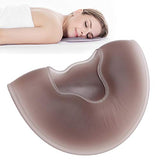 Almohada de silicona para spa - Suave spa para salón de belleza, masaje, almohada facial, reposacabezas, superposición, almohadilla para relajación facial, marrón