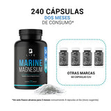 Magnesio Marino de 240 Cápsulas. Ingredientes naturales. Alta biodisponibilidad y absorición. Marine Magnesium B Life.