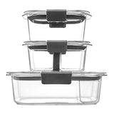 Rubbermaid - Recipiente de almacenamiento de alimentos Brilliance, kit de 10 piezas para sándwiches o aperitivos, 100% a prueba de fugas, plástico, transparente