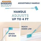 Baseboard Buddy – Herramienta de Limpieza de zócalo y moldeo Incluye 1 compañero de zócalo y 3 Almohadillas para Orejas de Limpieza Reutilizables, como se ve en la televisión