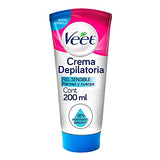 Veet Crema depilatoria corporal Silk & Fresh para Piel Sensible envase de 200 ml