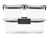 Rubbermaid, Contenedores para Comida, Brilliance, 6 Piezas, Transparente