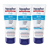 Aquaphor Baby Diaper Rash Cream, 3.5 Ounce (Pack of 3)