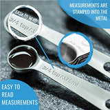 Stainless Steel Measuring Cups and Spoons Set: 7 Cup and 7 Spoon Metal Sets of 14 for Dry Measurement - Home Kitchen Gadget, Tool & Utensils for Cooking & Baking - Perfect Wedding or Housewarming Gift