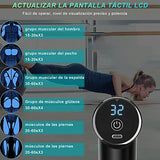 Pistola de Masaje Muscular, Masajeador Muscular de Tejido Profundo para Atletas, Masajeador Deportivo Eléctrico Portátil de Relajación Súper Silencioso con 6 Cabezales para Cuerpo