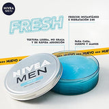 NIVEA MEN Crema corporal para hombre en gel con menta acuatica hidratante, fresh para cuerpo, rostro y manos