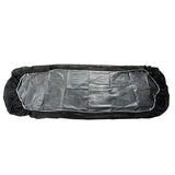 10 sábanas bajeras desechables para mesa de masaje, fundas de cama de spa para esteticista, artista del tatuaje, depilación, cama de pestañas, mesa de salón, tela no tejida (negro), 80 x 22.5 pulgadas