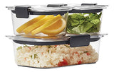 Rubbermaid, Contenedores para Comida, Brilliance, 6 Piezas, Transparente