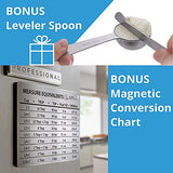 Stainless Steel Measuring Cups and Spoons Set: 7 Cup and 7 Spoon Metal Sets of 14 for Dry Measurement - Home Kitchen Gadget, Tool & Utensils for Cooking & Baking - Perfect Wedding or Housewarming Gift