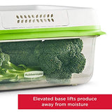 Rubbermaid FreshWorks Produce Saver, Medium and Large Produce Storage Containers, 4-Piece Set