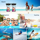 Funda impermeable para teléfono celular, flotante, IPX8, impermeable, bolsa seca para iPhone 13 Pro Max Mini 12 11 SE XS XR 8 Galaxy hasta 6.9 pulgadas, para playa, buceo, surf, esquí (paquete de 2)