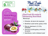 Maquillali Kit de 8 Mascarillas Faciales Sheet Tela, Extracto Natural de Fruta Aguacate Granada Coco y Maracuya, Aditivos Free, Skin Care Mascarilla Facial Hidratar, Calmar y Oil Control (Pack 8)