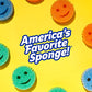 Scrub Daddy Esponja y estropajo de doble cara, sin tintes, limpiador sin arañazos para platos y hogar, resistente al olor, suave en agua tibia, firme en frío, limpieza profunda, apto para lavavajillas, 1 unidad