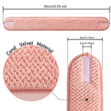 Paquete de 4 diademas faciales de spa, superabsorción, para maquillaje, cinta ajustable de forro polar coral, banda para el pelo, toalla suave para lavado de cara, ducha, deportes, yoga (verde guisante, rosa, beige, gris claro)