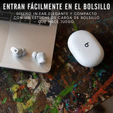 Beats Studio Buds: Audífonos in-Ear inalámbricos de Verdad con cancelación de Ruido – Audífonos Resistentes al Sudor, compatibles con Apple y Android, Bluetooth Class 1, micrófono Integrado – Blanco