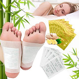 Outgeek - Almohadillas para pies, 120 almohadillas de vinagre de bambú natural y jengibre para el cuidado de pies y cuerpo, para dormir y sentirse mejor, todo natural (paquete de 60)