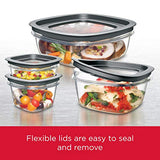 Rubbermaid 2108396 Meal Prep Premier - Juego de 10 recipientes para alimentos, color gris