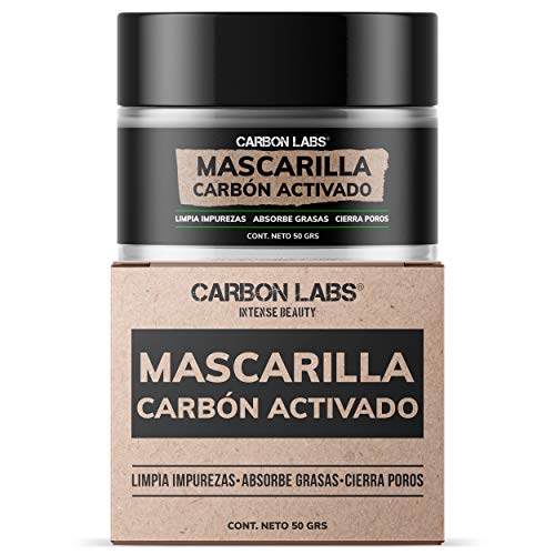 Mascarilla de Carbon Activado- Absorbe grasas y limpia impurezas-Elimina brillos indeseados- Disminuye Poros- Suaviza la piel- Carbón Activado+ Extractos Naturales. Sin colorantes ni fragancias artificiales-50 grs.