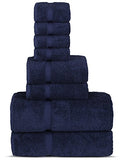 Juego de toallas altamente absorbentes y de calidad de hotel y spa, Marino, Set of 8 - Towel Set