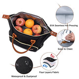 Bolsa de almuerzo aislada – Bolsa de almuerzo portátil grande para oficina, trabajo, escuela, picnic, playa, entrenamiento, reutilizable, bolsa de almuerzo congelable, organizador con correa ajustable para el hombro para mujeres, hombres, adultos y niños