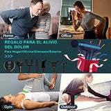 Pistola de Masaje Muscular, Masajeador Muscular de Tejido Profundo para Atletas, Masajeador Deportivo Eléctrico Portátil de Relajación Súper Silencioso con 6 Cabezales para Cuerpo