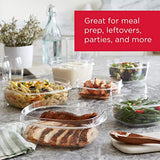 Rubbermaid 2108396 Meal Prep Premier - Juego de 10 recipientes para alimentos, color gris