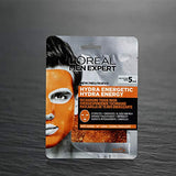 L'Oreal Paris Mascarilla facial en tela piel cansada hydra energetic men expert l'oreal paris