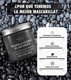 Mascarilla Facial de Barro del Mar Muerto. Anti Acne, Minimiza Poros y Puntos Negros, Limpieza Facial Profunda. Mascarilla Rica en Vitaminas y Minerales, 100% Vegana, Para 20-25 Usos. SQIN LX. 250 gr