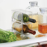 Soporte para Botellas de Vino apilable – Botellero para vinos con Capacidad para 4 Botellas – El Accesorio de Cocina imprescindible – Transparente