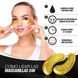 QVENE Mascarilla Hidratante Contorno Ojos de Colágeno para eliminar Arrugas, Ojeras, Bolsas e Hinchazón debajo de los Ojos