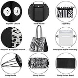 Bolsa de neopreno grande para playa, para mujer, piscina, gimnasio, bolsa de viaje, B5-leopardo, L