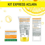 Garnier Skin Active Kit express aclara: serum, crema y gel con vitamina c