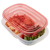 Rubbermaid TakeAlongs contenedor de almacenamiento de alimentos surtido, Dividido, Rojo (Chili Red), 3.7 Cup, 1