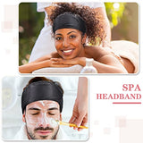 6 Paquetes Diademas de Spa de Satén Diadema de Seda Envoltura Ajustable para Cabello Spa Diadema Facial de Tela de Rizo para Spa Maquillaje Dormir Mujeres